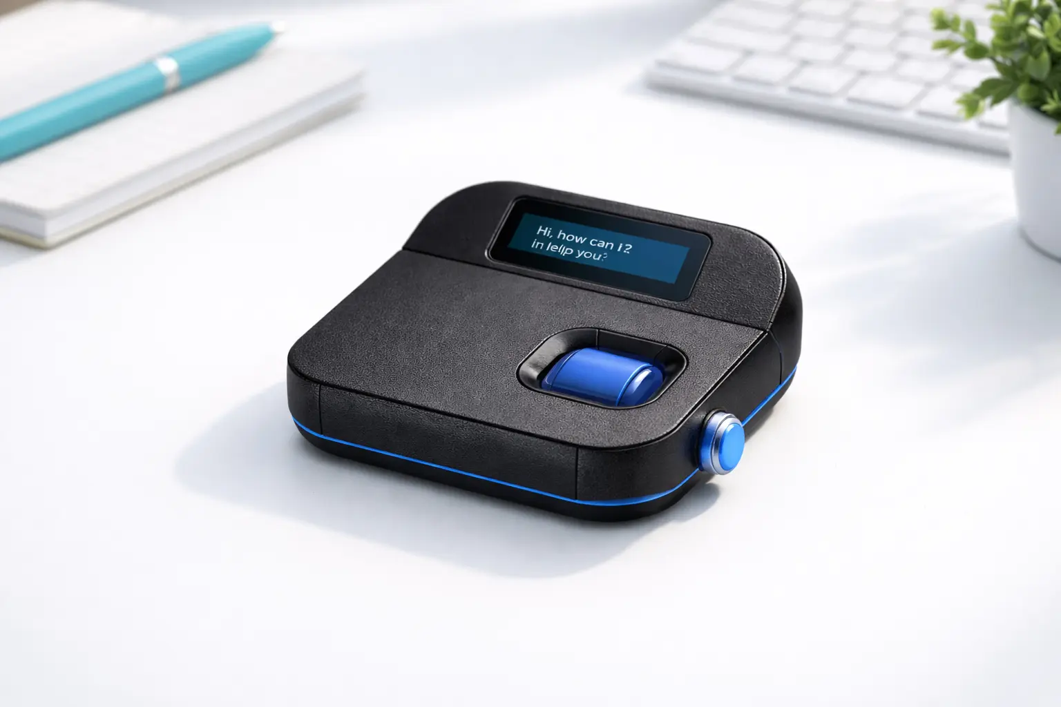 Digit en contexto sobre un escritorio